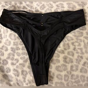 Victoria’s Secret Very Sexy Smooth High-Waist Strappy-Back Thong Panty Black S